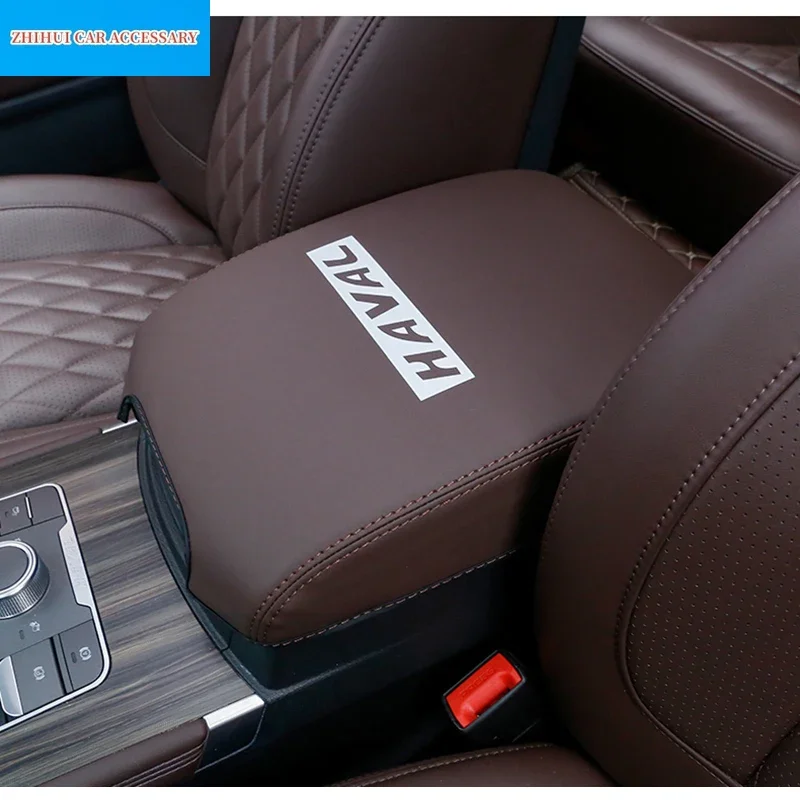 

Для Great Wall Haval Hover H9 2015-2022 Стайлинг автомобиля внутренний подлокотник антигрязная накладка наклейка чехол из искусственной кожи аксессуары