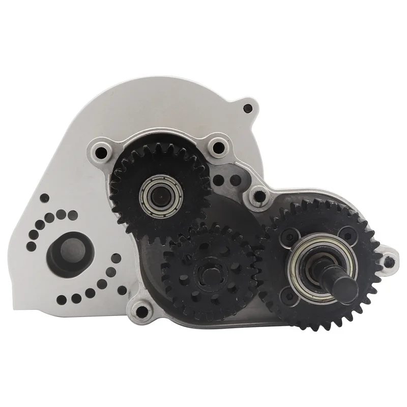 The CNC All Metal Gearbox Assembly Includes Gears for 1/10 RC Crawler Car AXIAL SCX10 II  90046 VS4 JIMNY Upgrade Accessories