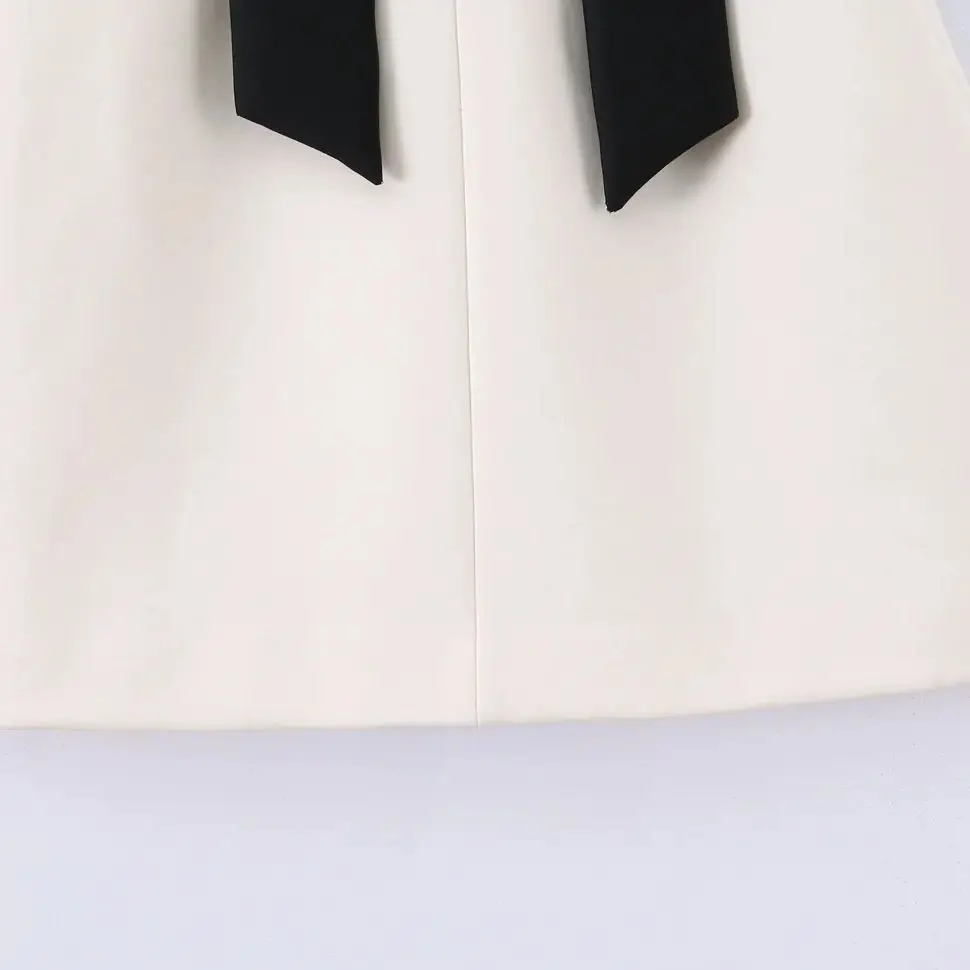 DiYiG امرأة 2025 شتاء جديد موضة القوس زخرفة فستان بدون حمالات أنيق عارية الذراعين سليم صالح كل مباراة الجانب سستة تنورة صغيرة Mujer #4