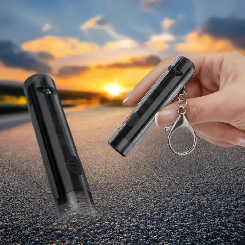 LED مصباح يدوي صغير المحمولة مفتاح الشعلة Camplight نوع-C شحن في الهواء الطلق الصيد المشي لمسافات طويلة صافرة الطوارئ المفاتيح مصباح