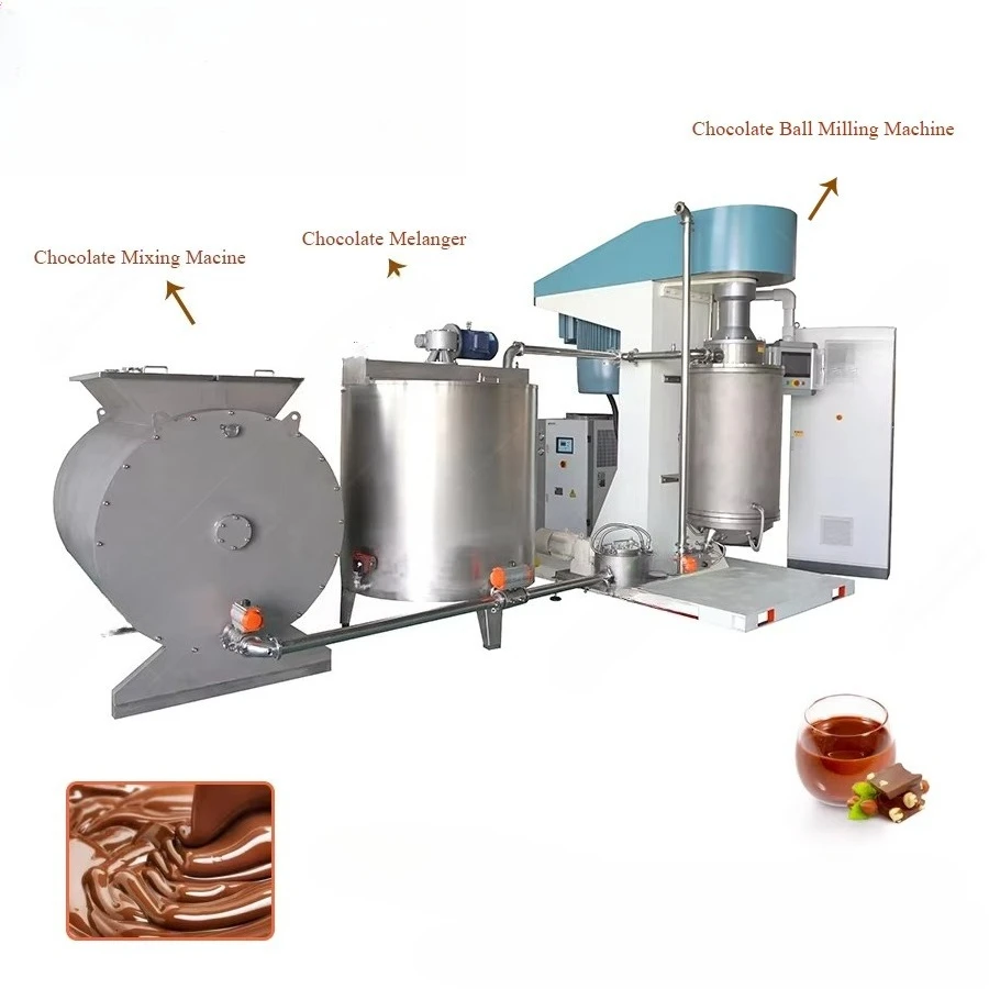 معدات عملية صنع الشوكولاتة الأوتوماتيكية معدات إنتاج الشوكولاتة