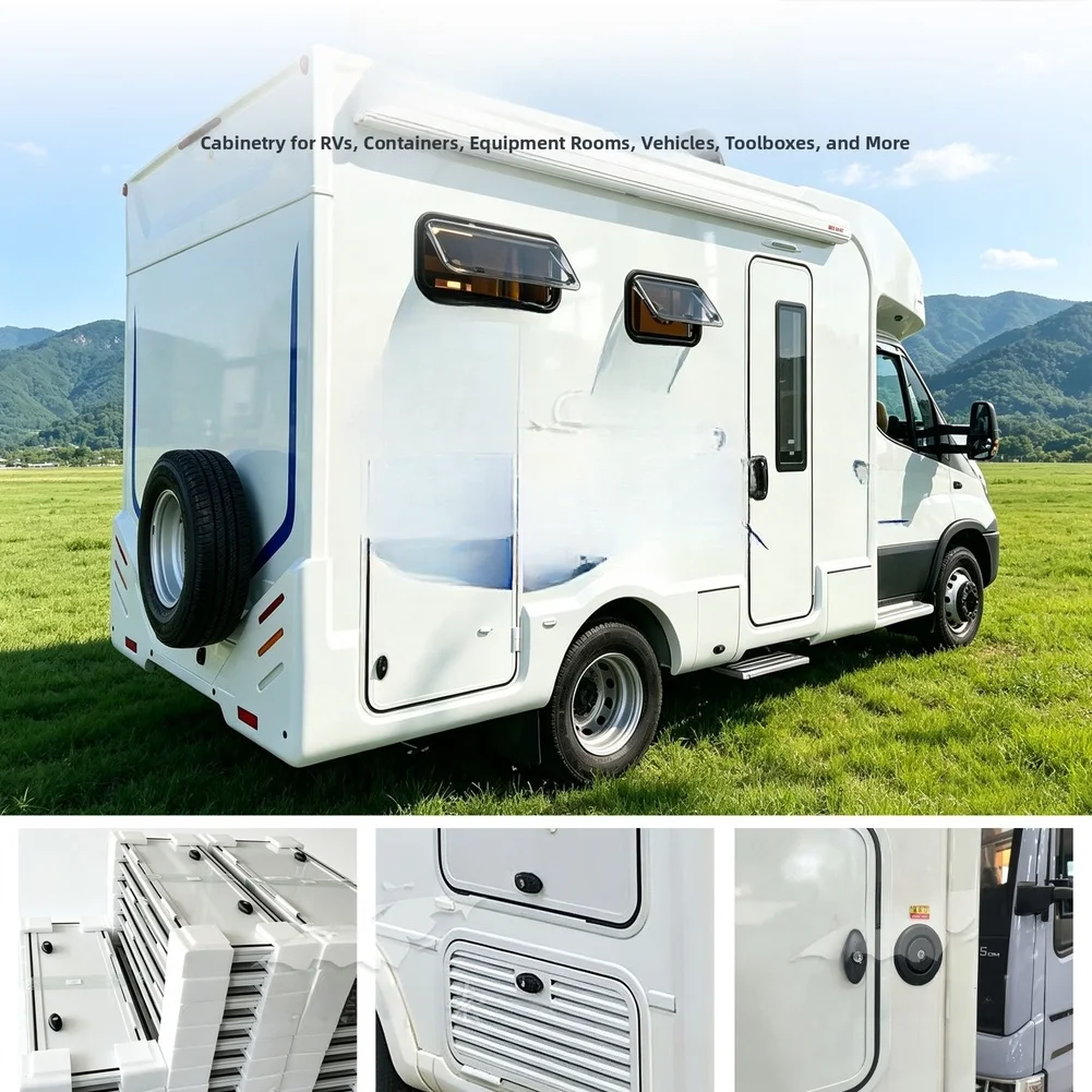 FOR RV Door-Lock Detachable Latch-Lock Zinc Alloy Door Handle Replacement For RV Trunk Compression Hatch-Lock Accessories