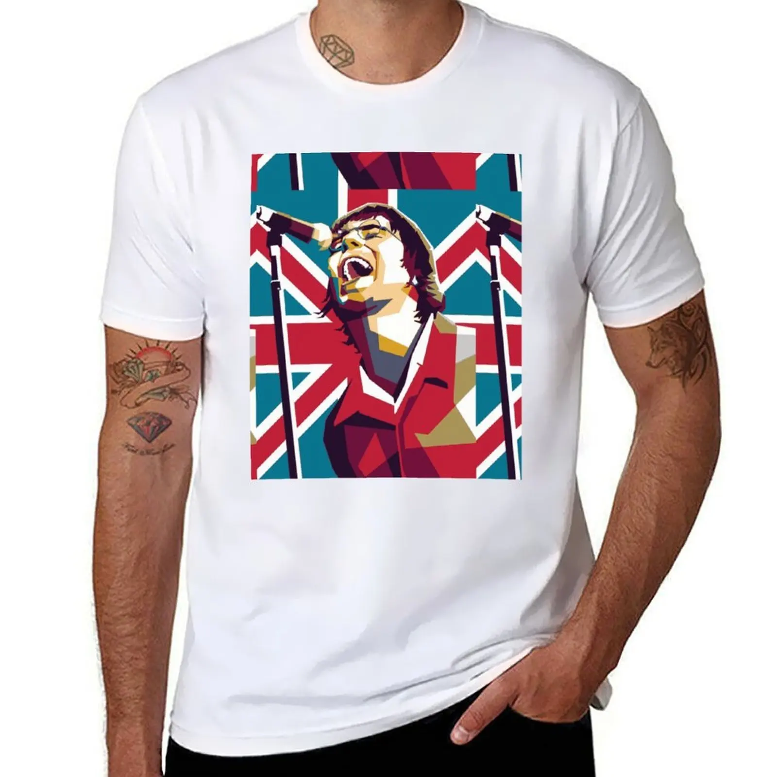 

liam gallagher art T-Shirt t shirts designer cotton t shirts high quality T-Shirt