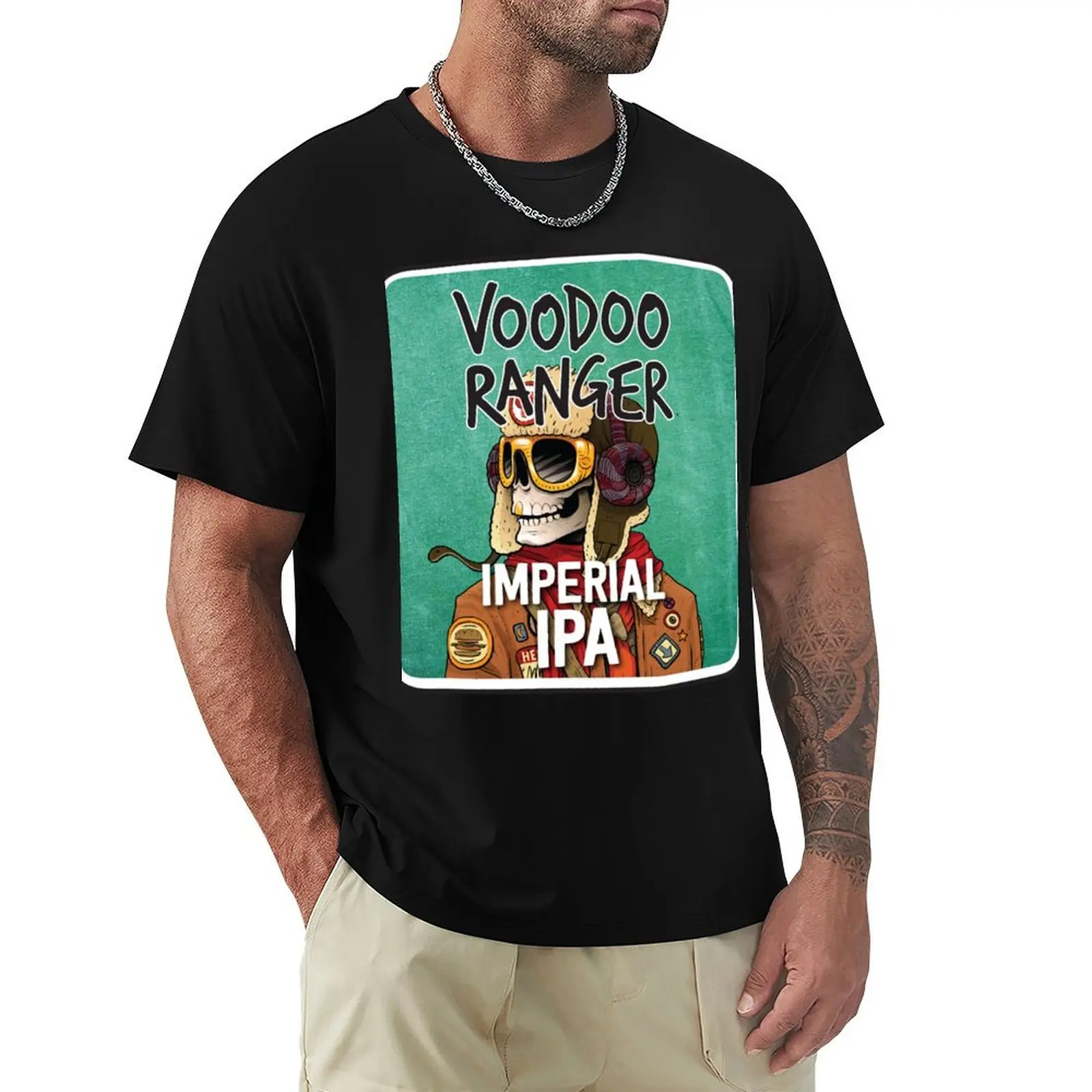 Vintage voodoos rangers announces T-Shirt Functional Casual Short Sleeve Tee