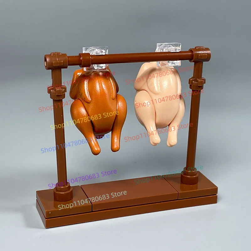 MOC اللبنات البسيطة تركيا الغذاء التجمع نموذج الحلي الكرتون الرسوم المتحركة لعب للأطفال هدية جمع #1