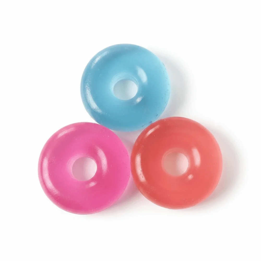 Pressure Ball Soft Donut Bread Squeeze Slow Rising Colorful Donut Slow Rebound Loop Gel Squishy Donut Squishy Playful Gift