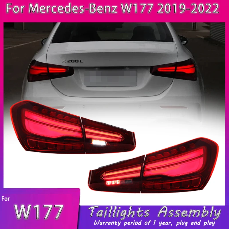 

Для Mercedes Benz A-Class задний фонарь в сборе W177 2019-2022 модифицированный новый сканирующий светодиодный указатель поворота вождения Plug and Play