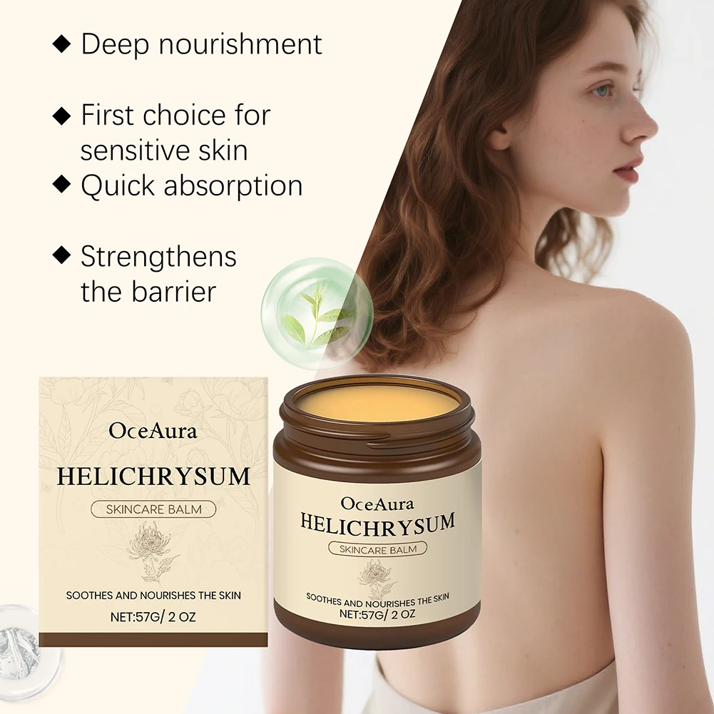 57g Immortelle Anti-Aging Face Balm Reduces Wrinkles & Fine Lines Skin Soothing Ointment Sensitive Skin Wrinkle Repair Cream