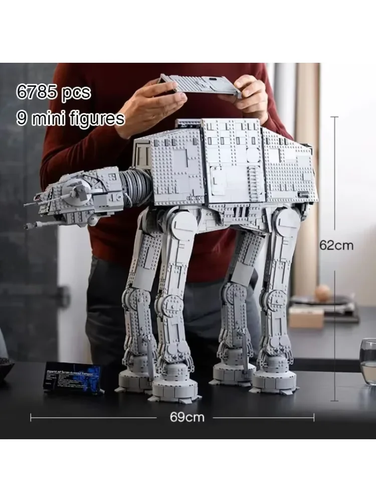 2026 NEU 6785 Teile AT-AT Baustein-Modell Großes Sammlerstück Bausteine für Kinder und Erwachsene Spielzeug Geburtstags- und Weihnachtsgeschenke Kompatibel mit Lego