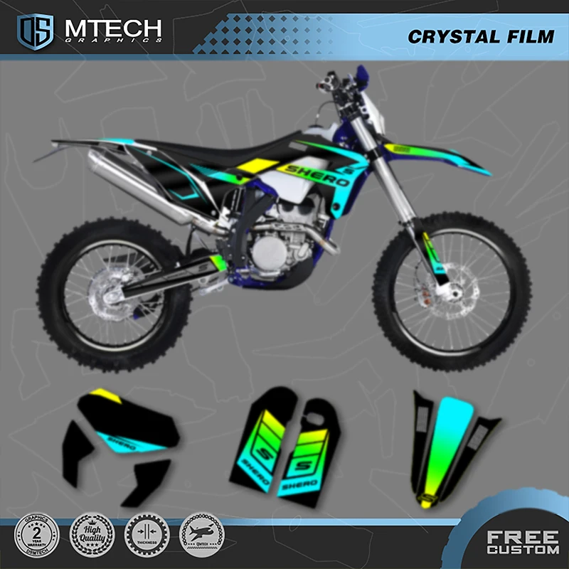 

DSMTECH Custom Team Graphics Decals Stickers Kit For SHERCO Sticker 2017 2018 2019 2020 2021 2022 SE SEF 004