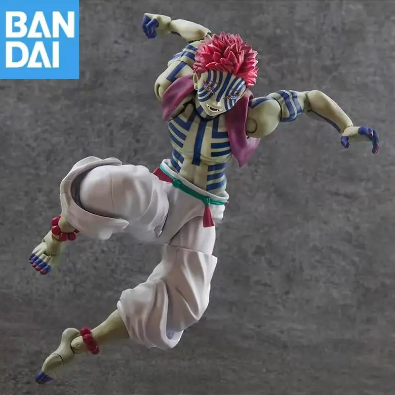 Genuino Bandai S.H.Figuarts Demon Slayer: Kimetsu No Yaiba Akaza Pvc coleccionista ornamento figura de acción modelo juguete para regalo en Stock
