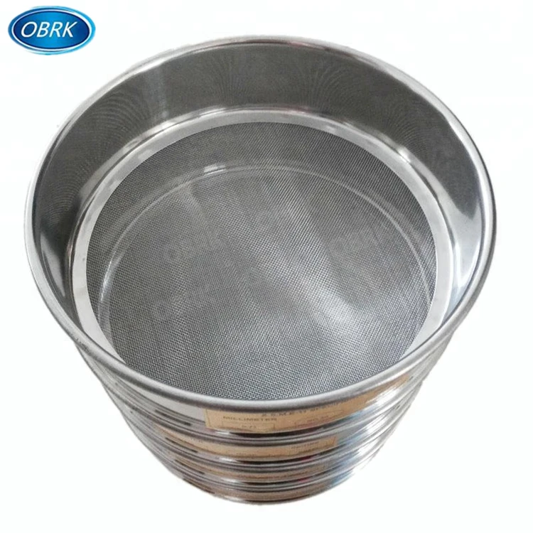 ASTM standard lab woven wire mesh stainless steel copper test sieve for soil testing