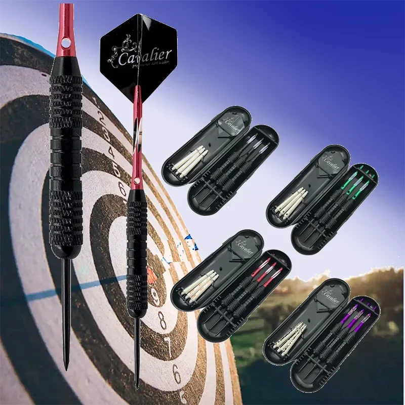 

3PCS black dart set for professional competitions 22g tungsten pointed dart set with dart storage box