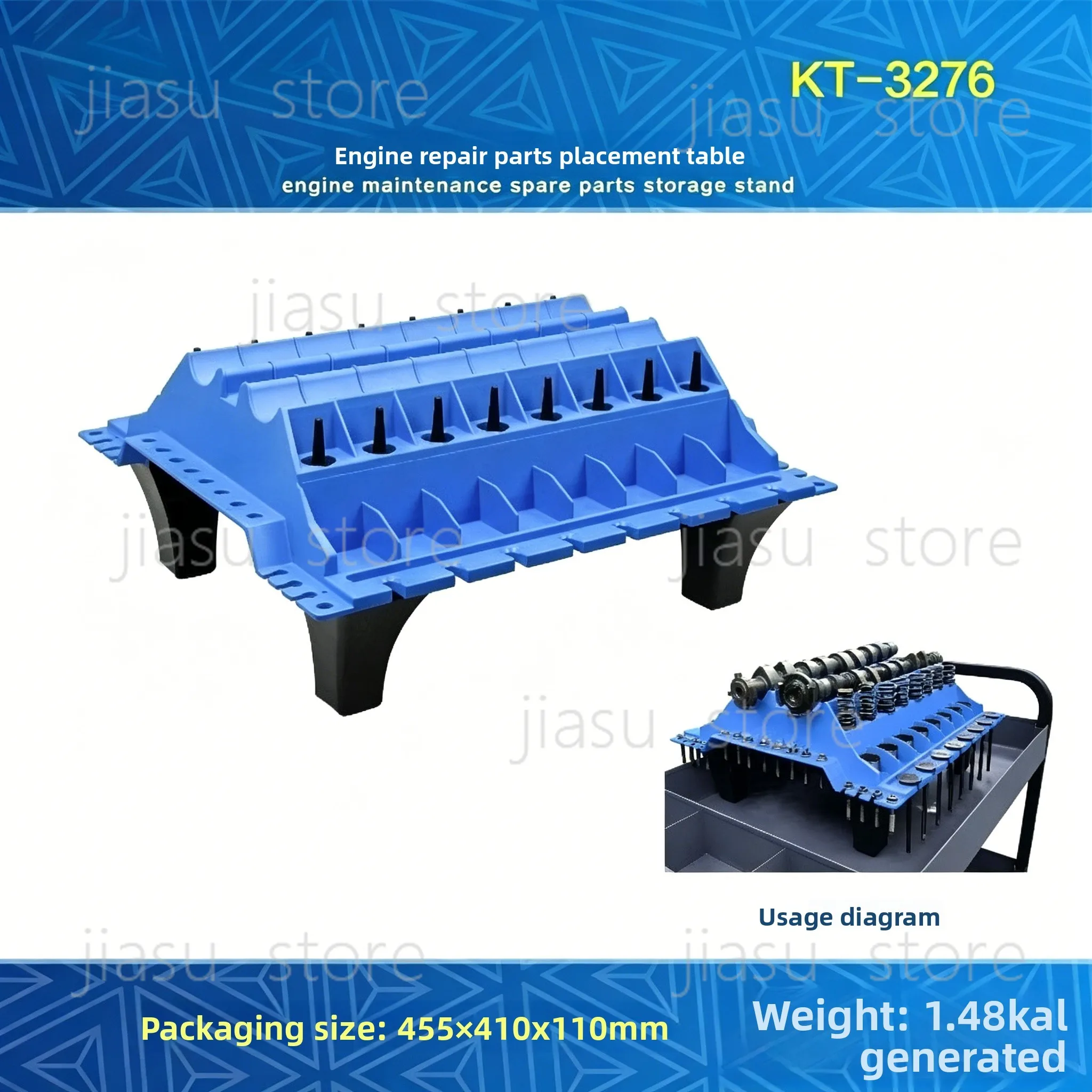 

Automobile Engine Parts Placement Tool Engine Cylinder Head Assembly Organizer Valve Standing Rack