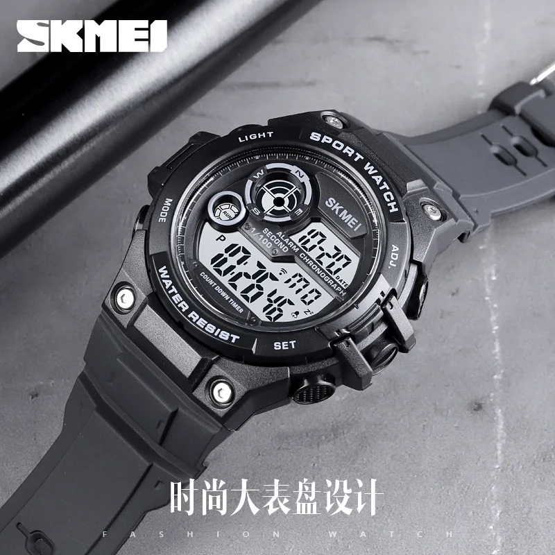 SKMEI 100M Waterproof Multifunction Sport Digital Watch LED Men\'s Watches Countdown Chrono Electronic Wristwatch Reloj Hombre