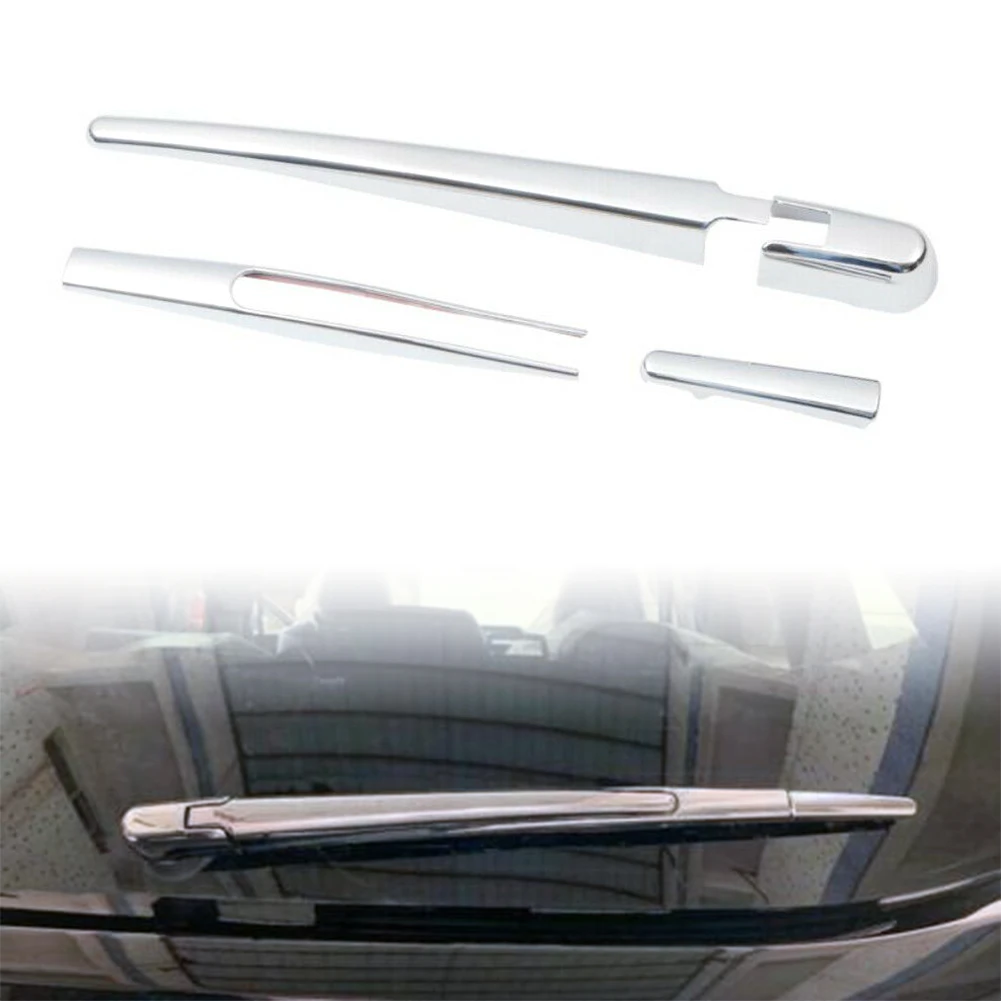 4Pcs/Set Chrome ABS Car Rear Window Rain Wiper Decoration Cover Trim For Subaru Forester 2019 2020