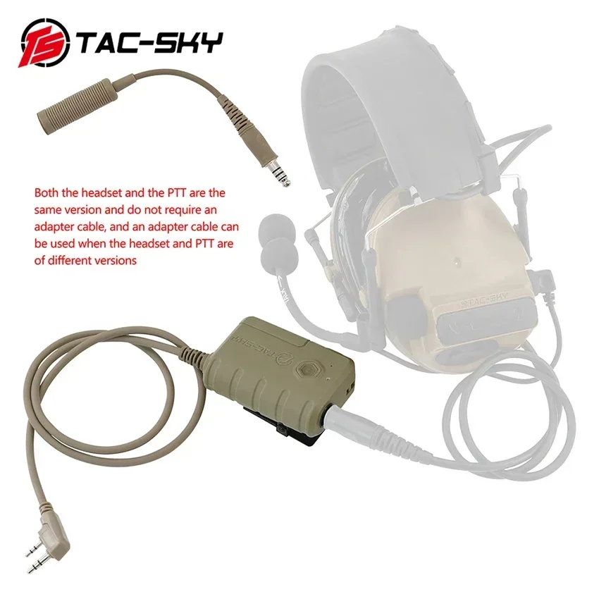 TAC-SKY Adaptador Bluetooth PTT para cascos tácticos Comtac y Sordin - imagen 2