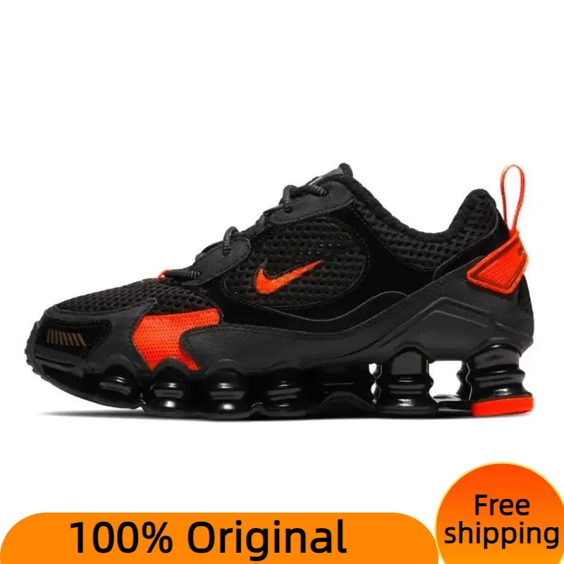 

Женские черные оранжевые кроссовки Nike Shox TL Nova