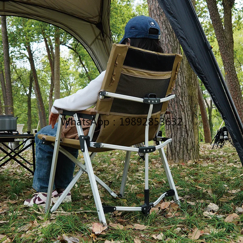 YFY Outdoor Aluminum Alloy Widened Sea Dog Chair Folding Camping Chair Portable