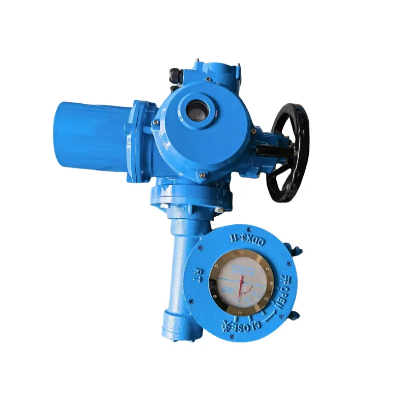 Quarter Turn on Off Electric Valve Actuator with Gearbox IP67 in Petroleum Industry