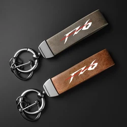 High-Grade leather Motorcycle Keychain Holder Keyring for YA Yamaha FZ6 FZ6R ZF6N FAZER Accessories