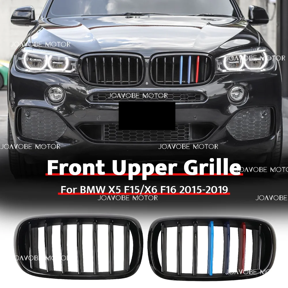 

Глянцевая решетка переднего бампера в стиле M-Color для BMW X5 X6 2014-2019