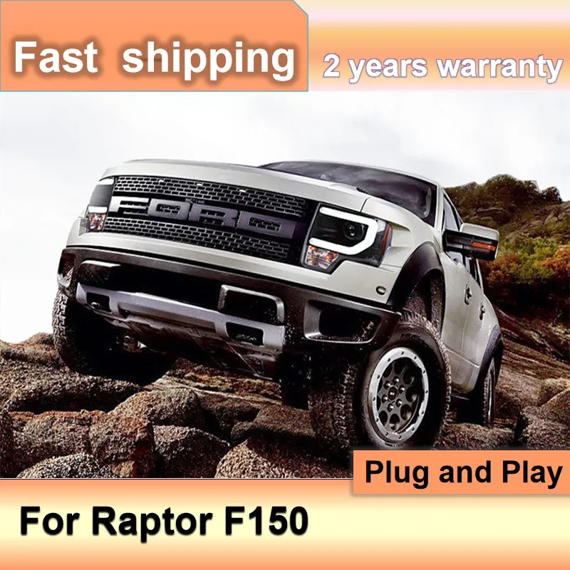

Автомобильные аксессуары для фар Ford Raptor 2008-2015 F150 Raptor Фара Ford F150 Фара DRL Указатель поворота ближнего света Pro