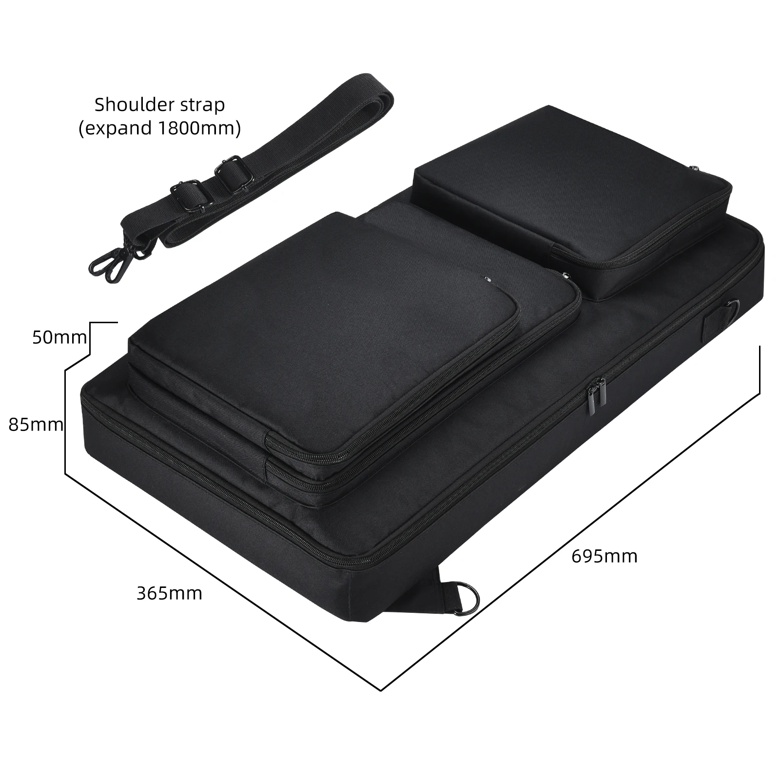 Imagem -05 - Controller Travelling Case com Alça de Ombro Estojo para Pioneer Ddj-flx6 Ddj-sx Ddj-sx2 Ddj-sx3 Bolsa de Armazenamento dj