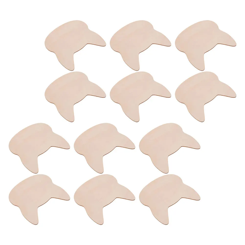 

12pcs Diy Wood Cat Head Cutouts Unpainted Wooden Slices Creative Crafts Home Decor Kids Hand-Painted Projects Ornaments