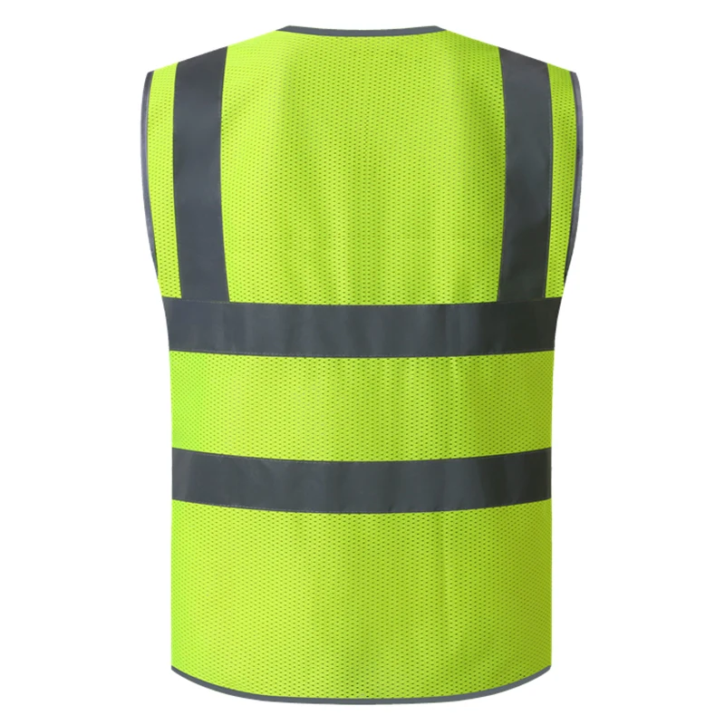 High Visibility Vest Mesh Safety Vest for Construction Engineer Security Work Vest with Pockets