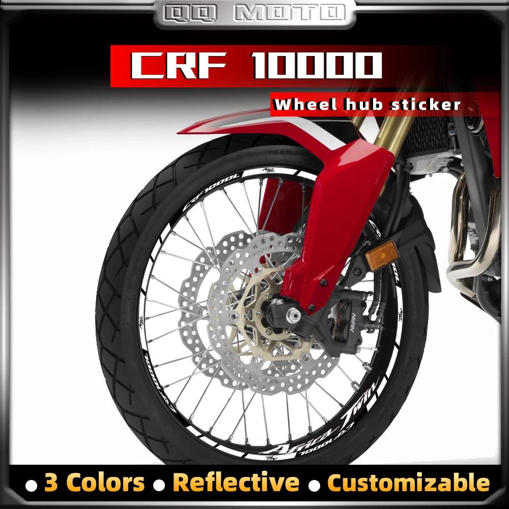 Reflective Motorcycle Accessories Wheel Sticker Inside of Hub Decals Rim Stripe Tape For CRF1000L Africa Twin crf 1000l