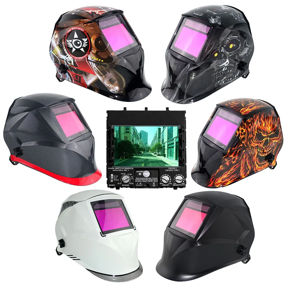 Welding Helmet Top Optical Class 1111 Full Shade 3-13 Viewing Area 100x65mm Ture Color Sun9B Welding Mask