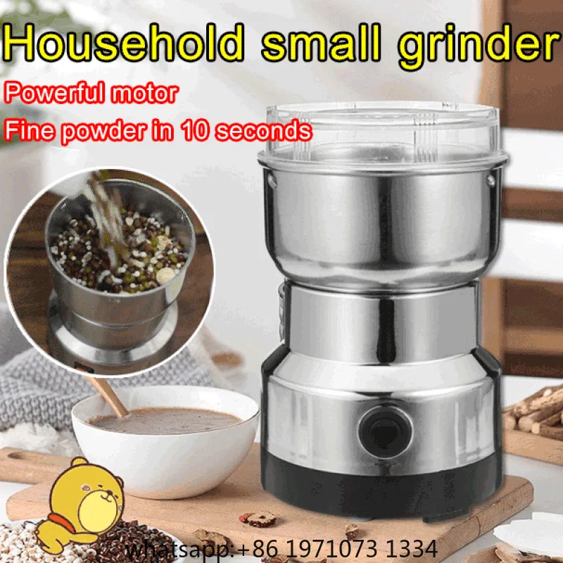 Coffee Bean Grinder 1PC Home Bean Mill Stainless Steel Ultra Fine Grains Chinese Medicine Crusher Electric Grinder