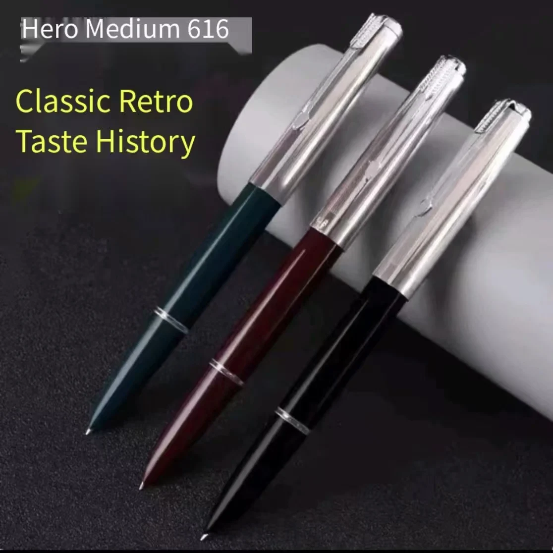 

Подлинная перьевая ручка Hero 616 в ретро-стиле, старомодная, для делового письма и каллиграфии