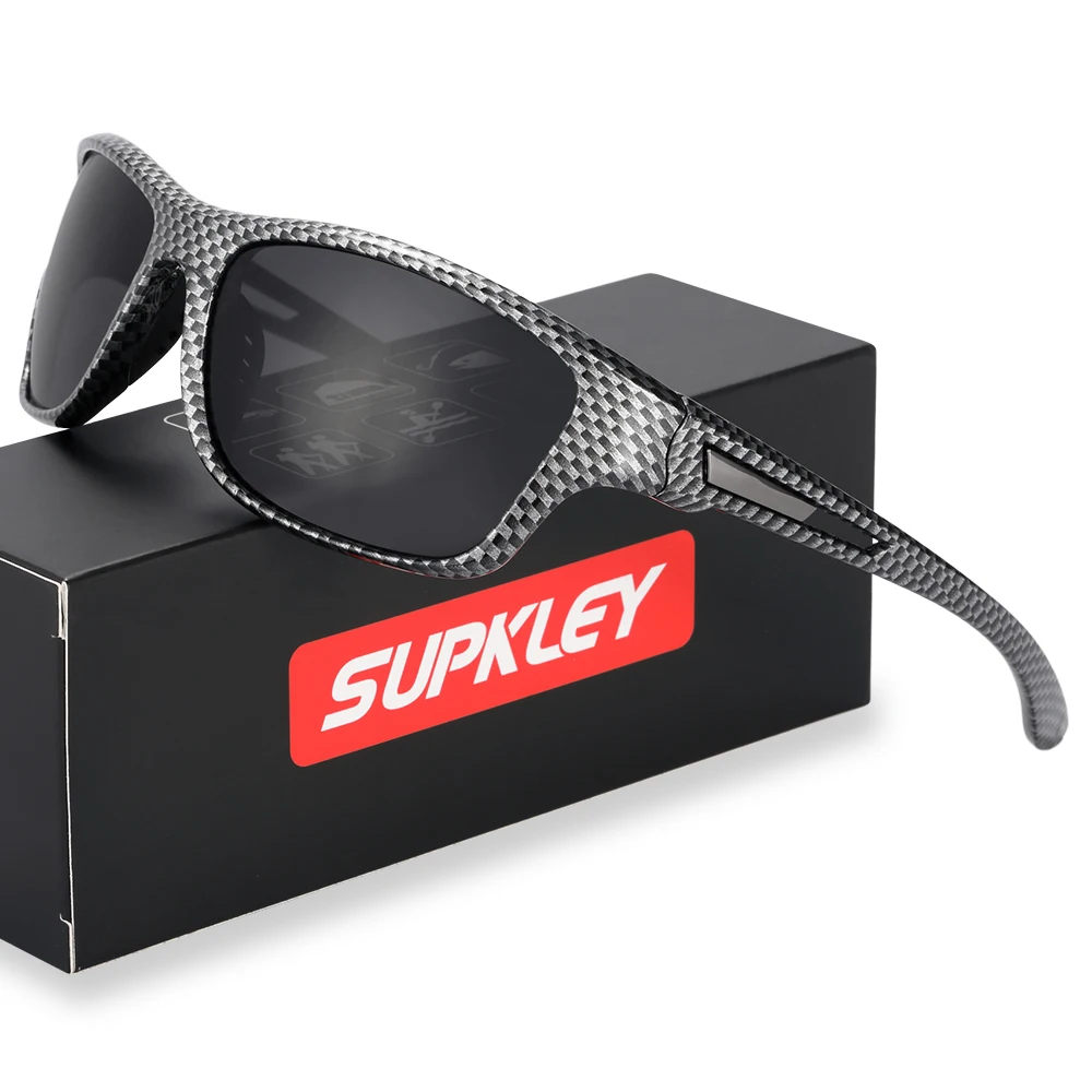 Supkley Outdoor Sport polarisierte Sonnenbrille für Männer Frauen UV-Schutzbrille zum Fahren Wandern Angeln Radfahren