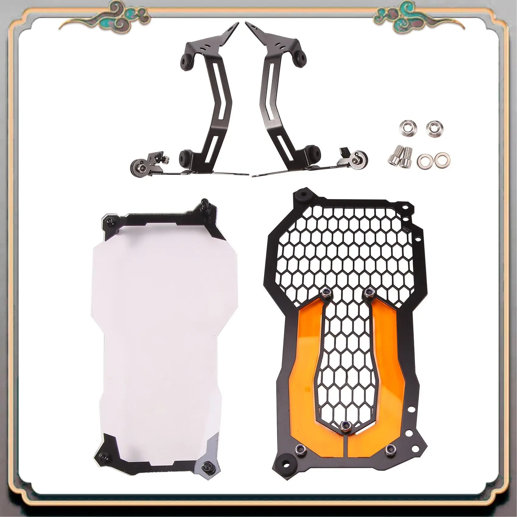 

A73Q-For R1200GS R1250GS Headlight Guard Protector Grille Grill Cover R 1250 GS Adventure ADV / LC