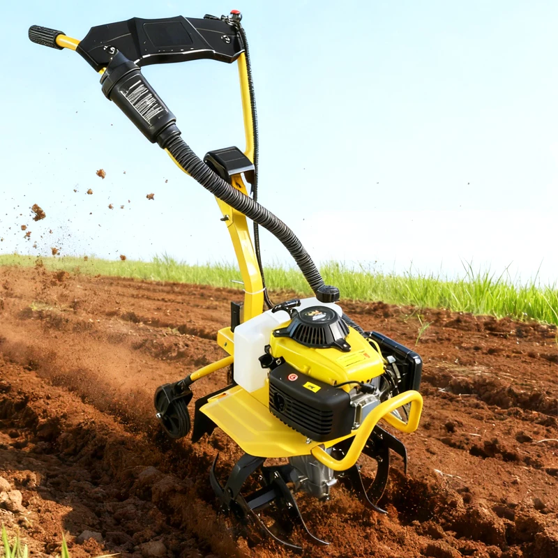 Farm Use Mini Tiller Mini Rotavator Agriculture Land Rotary Hand Cultivator Walk Behind Tiller Garden Cultivator Machine