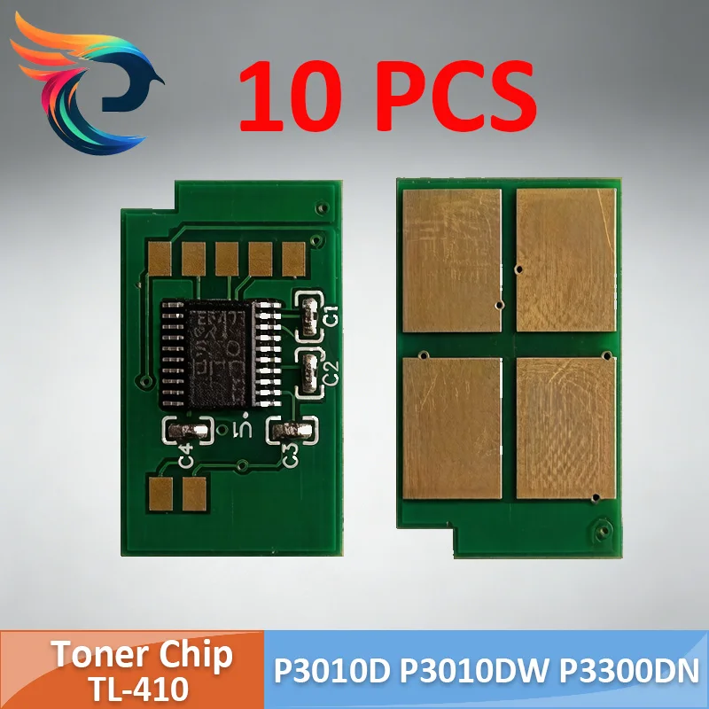 10PCS TL410 TL-410 TL410H TL-410X Chip de Tóner para Pantum P3010D P3010DW P3300DN P3300DW M6700D M6700DW M7100DN M7100DW M6800FDW