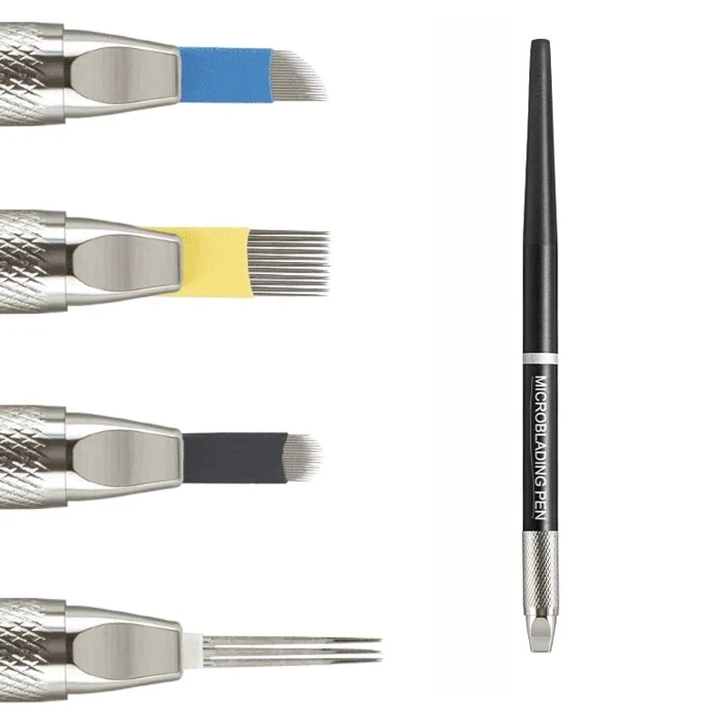 Permanent Makeup Microblading Manual Tattoo Pen Lips Eyebrow Machine for Embroidery Needle Tebori Blade Tattoo Accessories 1pcs