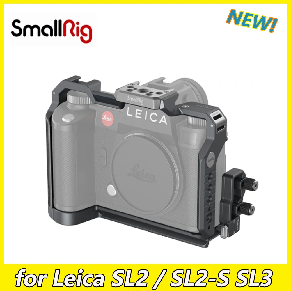 Pre-sale Smallrig Camera Cage Kit for Leica SL2 / SL2-S / SL3 Cage with Cold Shoe Mount Arca-Swiss Quick Release Plate 4510 4162