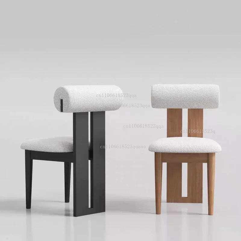 

Обеденный стул из цельного дерева из скандинавского ореха, бытовой простой обеденный стол ча