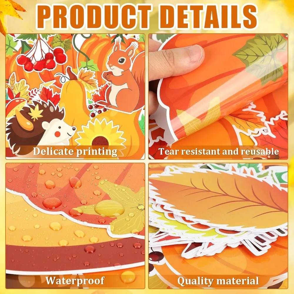 سقوط زخارف لوحة الإعلانات تقع في الحب مع لوحة الإعلانات التعلم مجموعة الخريف أوراق القيقب مظلة اليقطين القواطع ل c