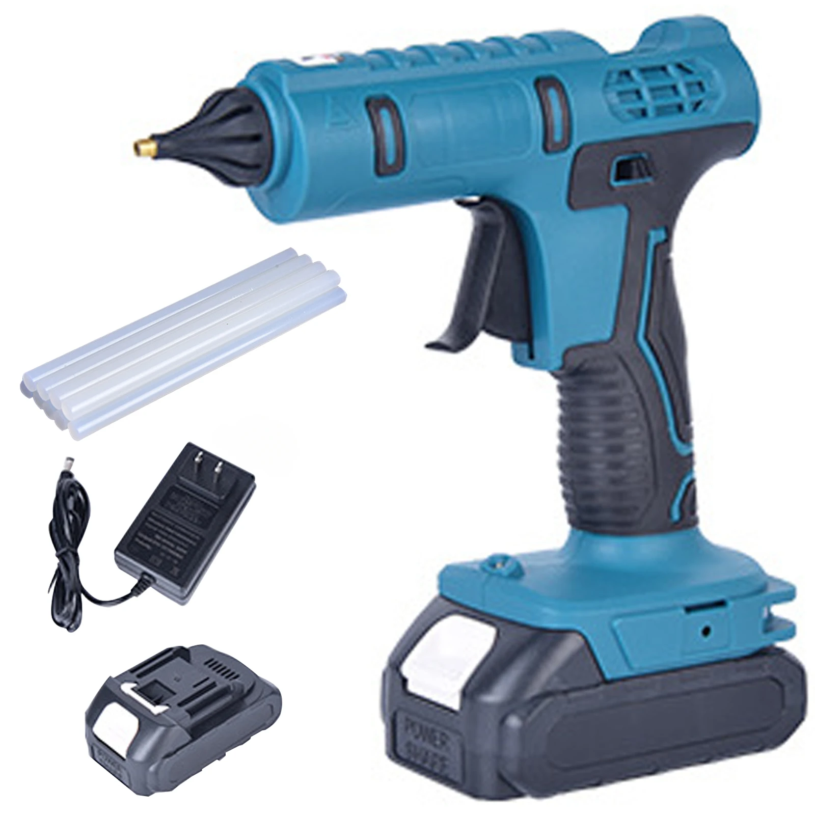 

600W EU Electric Hot Melt Glue Gun For Makita 18V Battery Cordless Electric Glue Grab 11mm Glue Stick Hot Air Gun gun