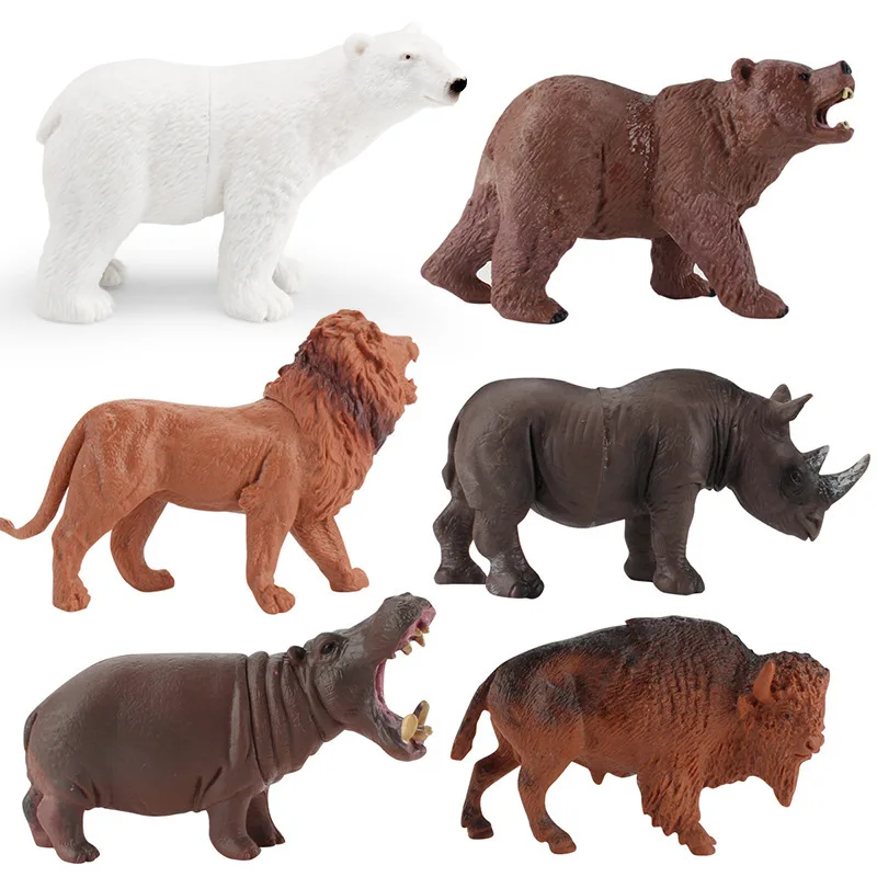 1 stücke Kinder Pädagogisches Hohl Tier Modell Spielzeug Frühen Lernen Wildlife Figur für Jungen Mädchen Kognitive Spielzimmer Zoo Dekor geschenk