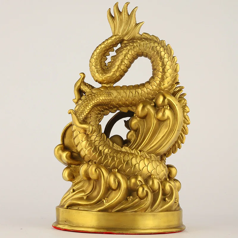 Bronze Dragon Ornament Fire Dragon Golden Dragon Zodiac Dragon Qinglong Hanlong Home Decor Decoration Xianglong
