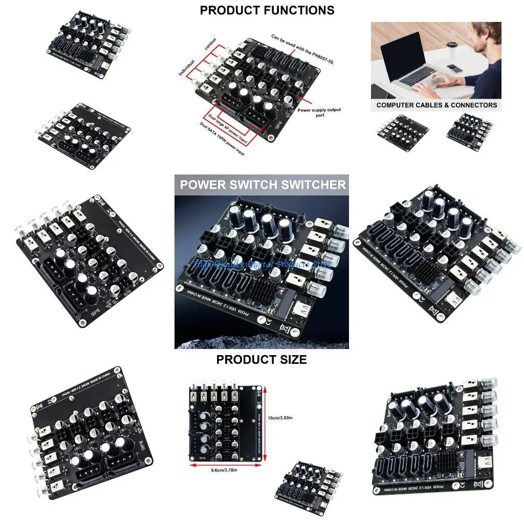 

Модуль переключения питания U2JE с 5 независимыми элементами управления каналами для серверов домашнего офиса