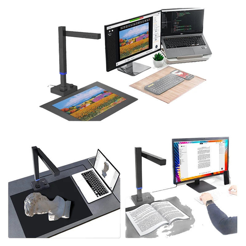 

Портативный сканер документов / USB-сканер документов / Поддерживает сканирование документов формата до A3 / Высокая скорость сканирования, идеально подходит для совещаний и