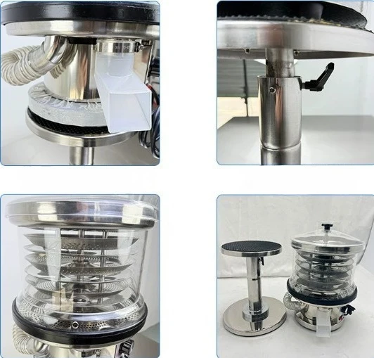 Stainless steel rotary screen machine with vibration, tablet dusting machine, capsule polishing machine