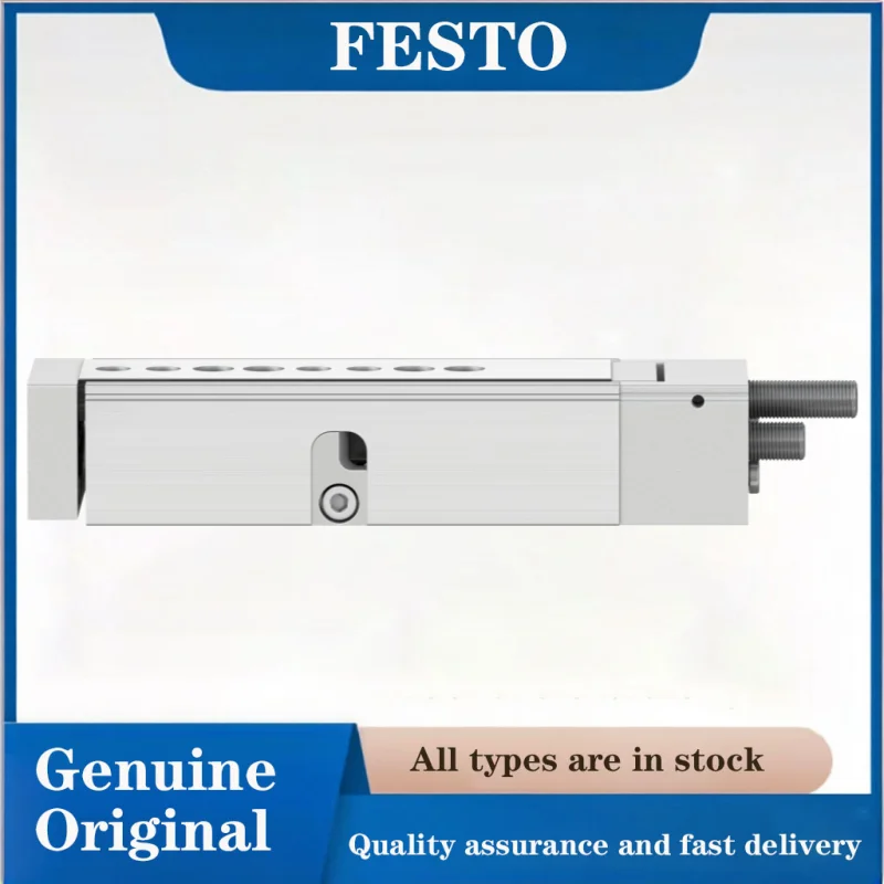 Пневматический мини-актуатор FESTO 543946 DGSL-10-50-PA с длинным ходом, 50 мм, с подшипником скольжения PA, двойного действия, с шарикоподшипниковым направляющим цилиндром