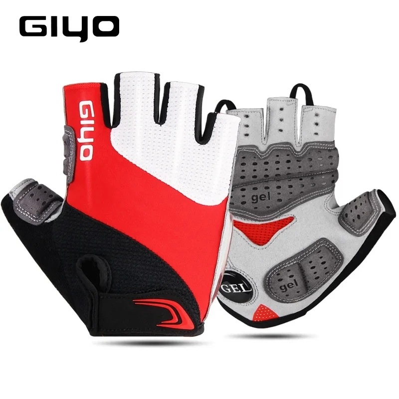 GIYO Bicycle Gloves Half Finger Outdoor Sports Gloves For Men Women Gel Pad Breathable MTB Road Racing Riding Cycling Gloves